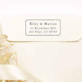 RETURADRESSEN HAND PLOCKADE RAM & PAR NAMN SJÄLVFÄRGANDE STÄMPEL