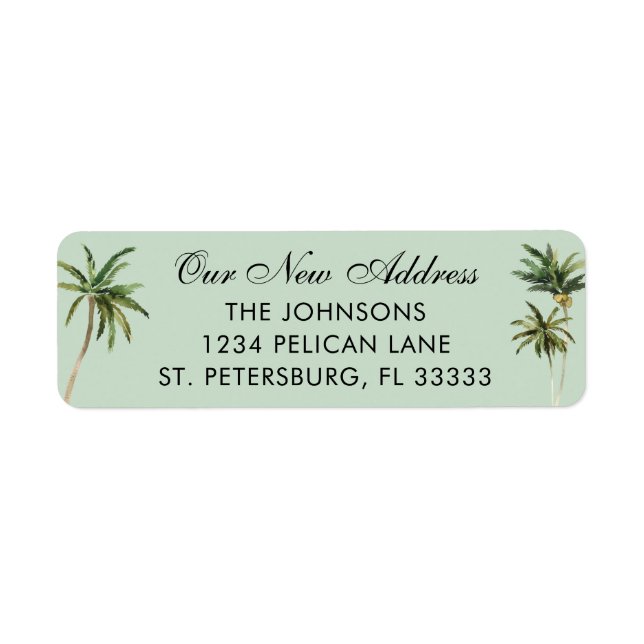 RETURADRESSEN HANDFLATAN TRÄD i Returadress Etikett (Framsidan)