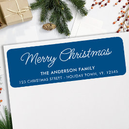 Returadressen Helgdagar för god jul Anpassningsbar Returadress Etikett