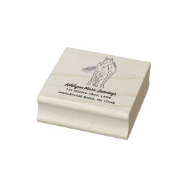 Returadressen Horse Lovers Square Stämpel