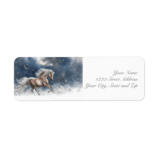 Returadressen Horse och Måne Returadress Etikett