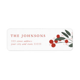 Returadressen Jul Berries Returadress Etikett