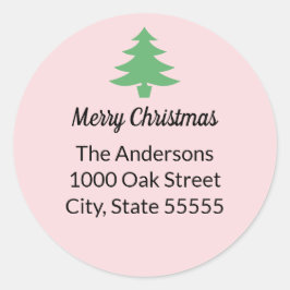 Returadressen Julgran vid Grönten vid den vidriga  Runt Klistermärke