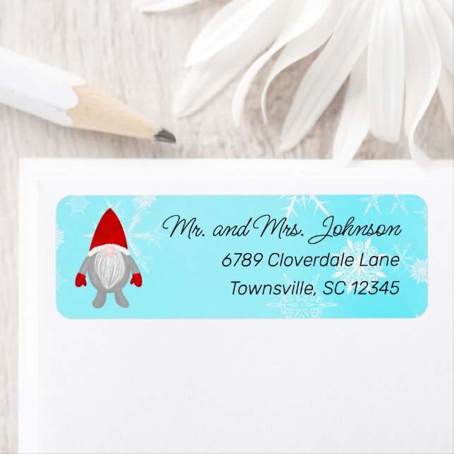 Returadressen jultomte returadress etikett (Insitu)