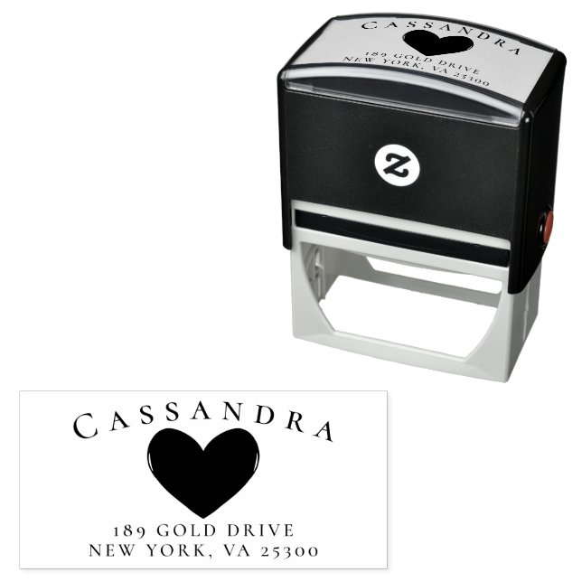 Returadressen kärlek Namn Självfärgande Stämpel (In Situ)