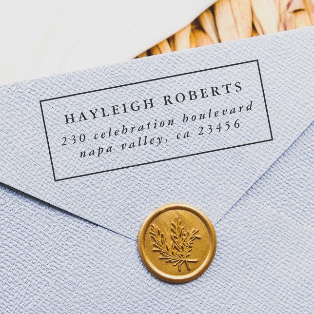 Returadressen Klassisk Ram-formell typ Stämpel (Skapare uppladdad)