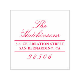 Returadressen Klassisk skriptfamilj Namn Självfärgande Stämpel