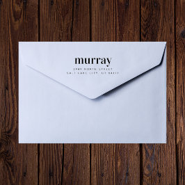 Returadressen Klassiskt formellt anpassat namn Stämpel