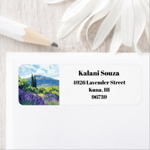 Returadressen Kula Maui Haleakala Hawaii Returadress Etikett