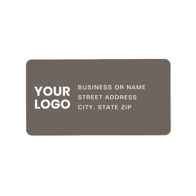 Returadressen Logotyp och redigerbar text Adressetikett (Framsidan)