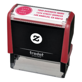 Returadressen Modern Anpassningsbar Business Logot Självfärgande Stämpel