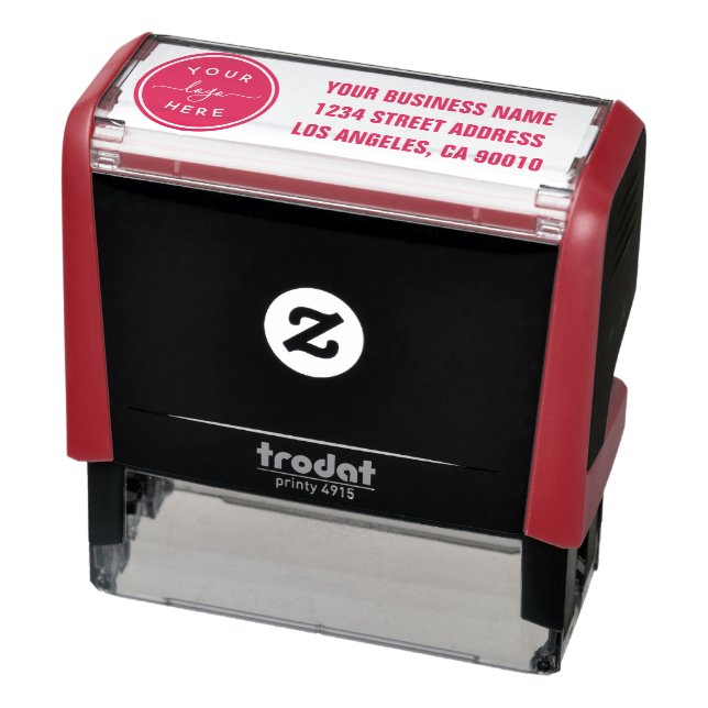 Returadressen Modern Anpassningsbar Business Logot Självfärgande Stämpel (Produkt)