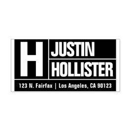 Returadressen Modern fetstilt stor typografi Självfärgande Stämpel