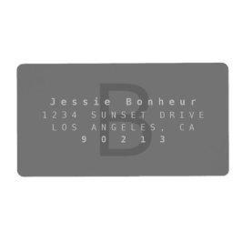 Returadressen Modern Grays Fraktsedel