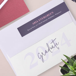 Returadressen Modern Snyggt Script Studenten Etikettband