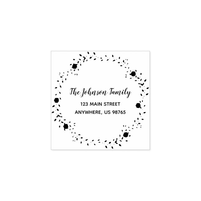 Returadressen Namn för anpassningsbar i skriptfami Stämpel (Tryck)