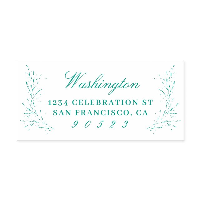 Returadressen Namn för elegant i skriptfamiljen Självfärgande Stämpel (Design)