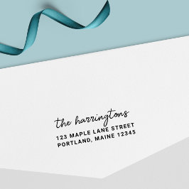 Returadressen Namn för snyggt i skriptfamiljen Självfärgande Stämpel