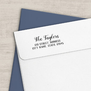 Returadressen Namn för snyggt i skriptfamiljen Självfärgande Stämpel