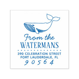 Returadressen Namn i den enkla handdragna valfamil Självfärgande Stämpel