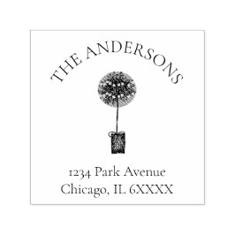 Returadressen Namn i julfamiljen Självfärgande Stämpel