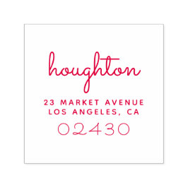 Returadressen Namn i svenska skriptfamiljen Självfärgande Stämpel