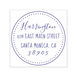 Returadressen Namn i svenska skriptfamiljen Självfärgande Stämpel