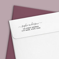 Returadressen Namn i Trendig Calligraphy