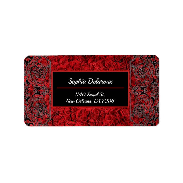 Returadressen New Orleans Stil Adressetikett (Framsidan)