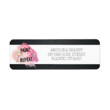 Returadressen Paint och Sip Chalkboard Bachelorett