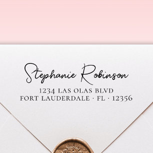 Returadressen Personal Elegant Script Business Självfärgande Stämpel