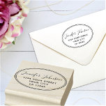 Returadressen personlig Namn Stämpel<br><div class="desc">Lägg till namn och adress och skapa enkelt din moderna personlig returadress frimärke. Du kan ÖVERFÖRA DESIGN på andra Zazzle-produkter och justera den så att den passar de flesta Zazzle-objekt. Du kan också klicka på knappen CUSTOMIZE för att lägga till, ta bort eller ändra information som bakgrundsbild färg, text, teckensnitt...</div>