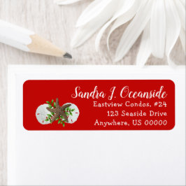 Returadressen Red Sand Dollars Returadress Etikett