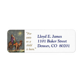 Returadressen Retro First jul Wise Manar Returadress Etikett