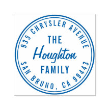 Returadressen Round Modern Script Family Namn