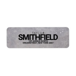 Returadressen Rustic Conlean Paint Splatter Returadress Etikett