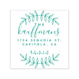 Returadressen Rustic Hand Lettered Script Family Självfärgande Stämpel