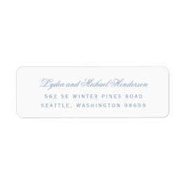 Returadressen Script Bröllop Returadress Etikett