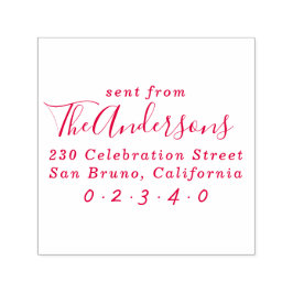 Returadressen Skickad från Anpassningsbarna  i Nam Självfärgande Stämpel