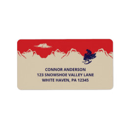 Returadressen Snömobil och bergstrakter Adressetikett