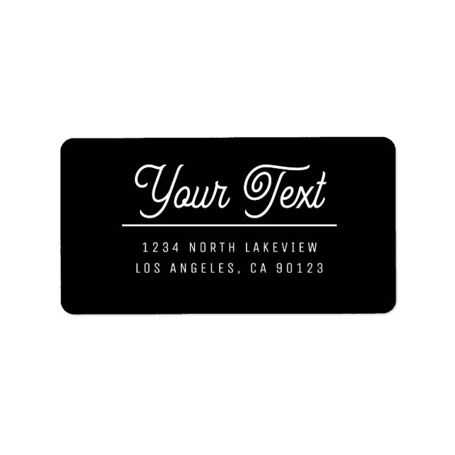 Returadressen snyggt Anpassade Adressetikett (Framsidan)