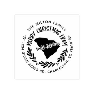 returadressen South carolina god jul Stämpel