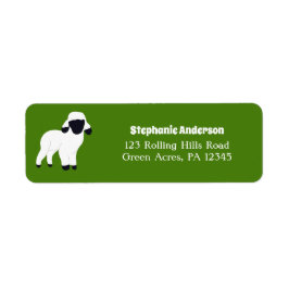 Returadressen Valais Blendorse Sheep Lamp Returadress Etikett