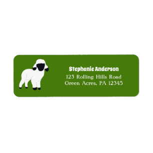 Returadressen Valais Blendorse Sheep Lamp Returadress Etikett