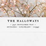 Returadressen vintage och klassiskt typdiagram stämpel<br><div class="desc">En vintage och klassisk stil-returadress, frimärke, som har namn i fetstilt huvudstad brev och adress nedanför i rustisk serif-typografi. En enkel design, underbar för daglig e-post, hälsningskort, helgdagskort, presenter och mycket annat. Det här är trägummi frimärke - välj handtaget och bläck-plattan enligt dina önskemål! En självtryckande version av frimärke finns...</div>