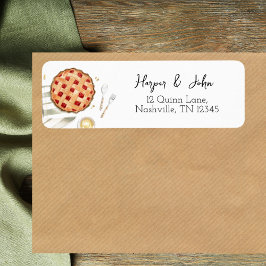 Returadressen Watercolor Cutie Paj Baking Returadress Etikett