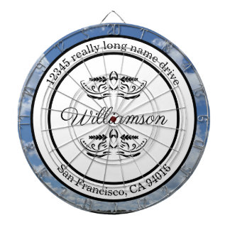 Returadressens ritbord darttavla