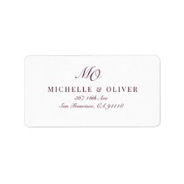 Returadressetikett Adressetikett