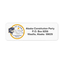 Returadressetikett, Alaska Constitution Party