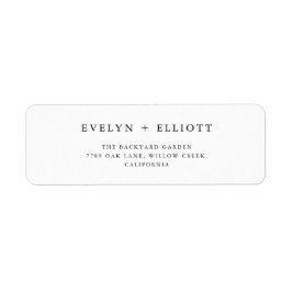 Returadressetikett Bröllop Returadress Etikett